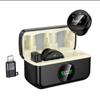 Hoco L22 Magnetic Dual Wireless Lapel Microphone (USB-C & Lightning / iP, ENC Noise Reduction)